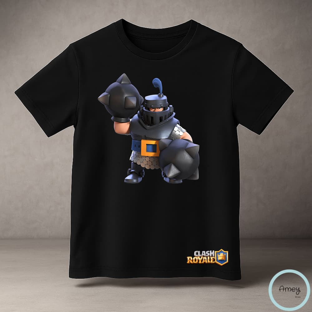 Camiseta Infantil Mega Cavaleiro Clash Royale 100% Algodão