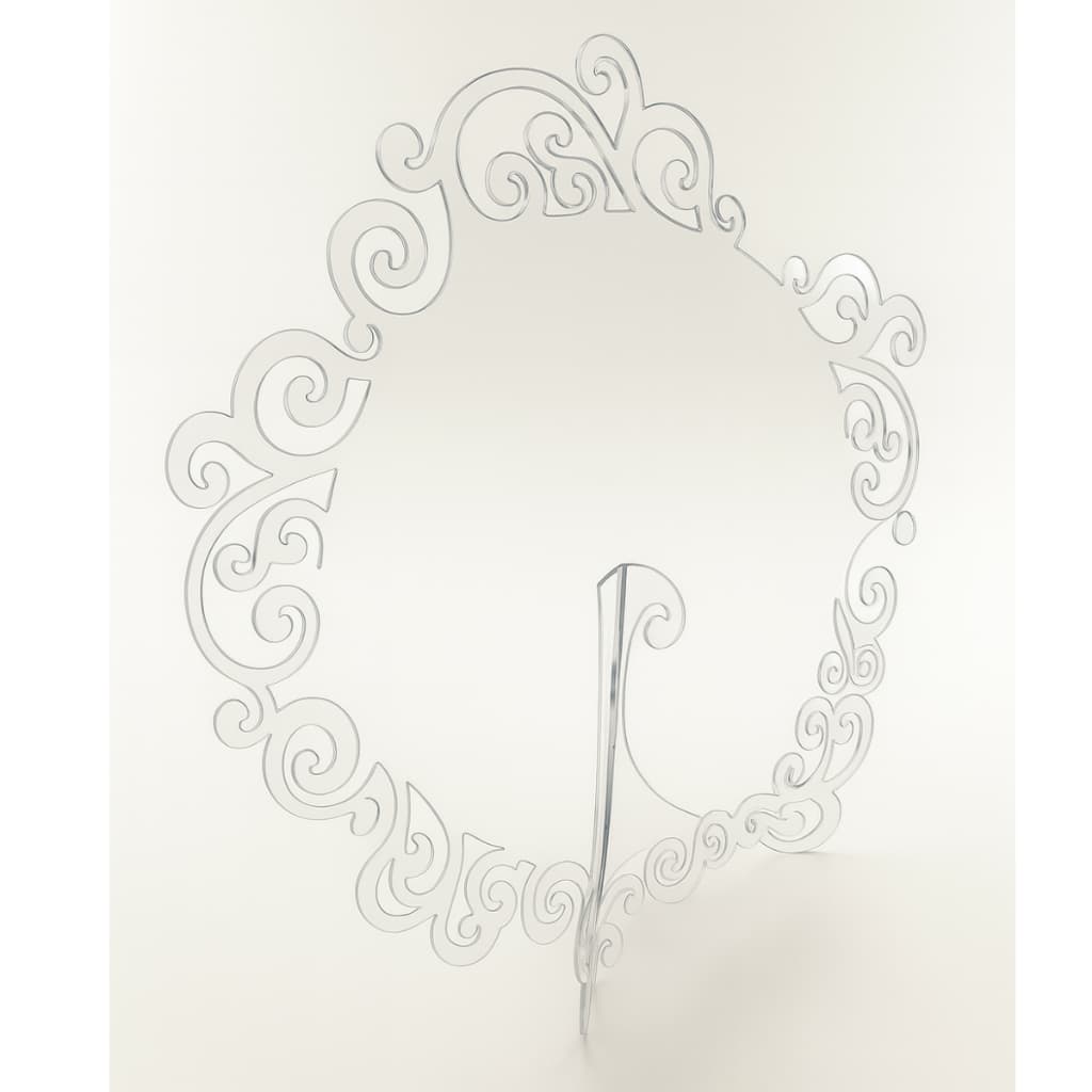 Arco de Mesa Display 50cm Painel Acrílico Transparente com Suporte