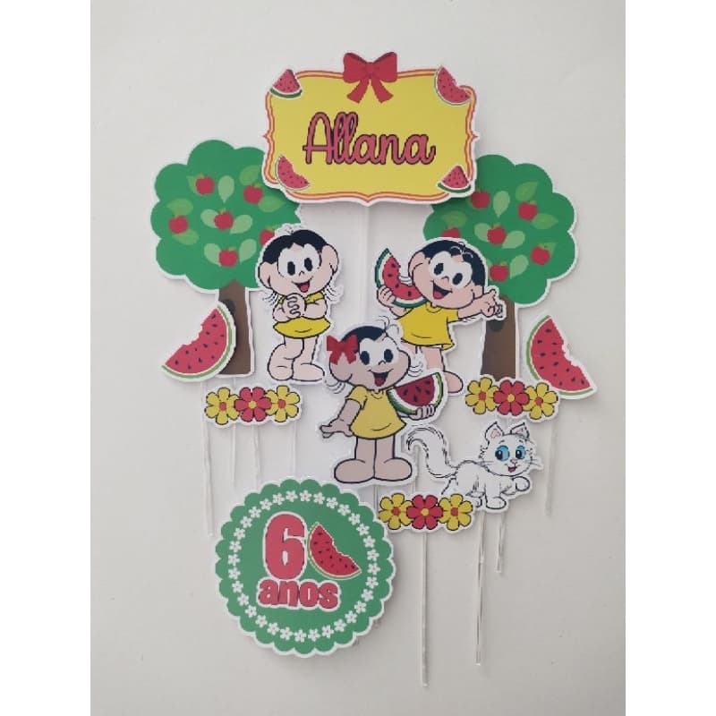 Topo de Bolo Magali Personalizado/Topo de bolo/VÁRIOS TEMAS.