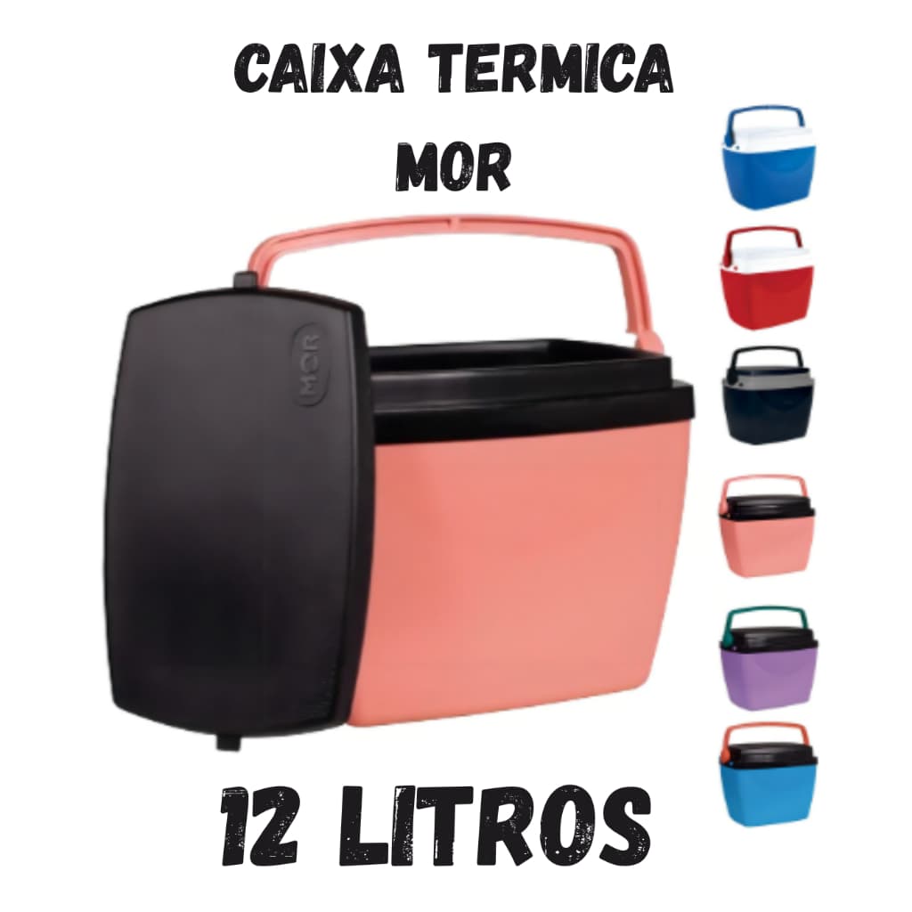 Caixa Térmica Cooler 12 litros com cores sortidas MOR