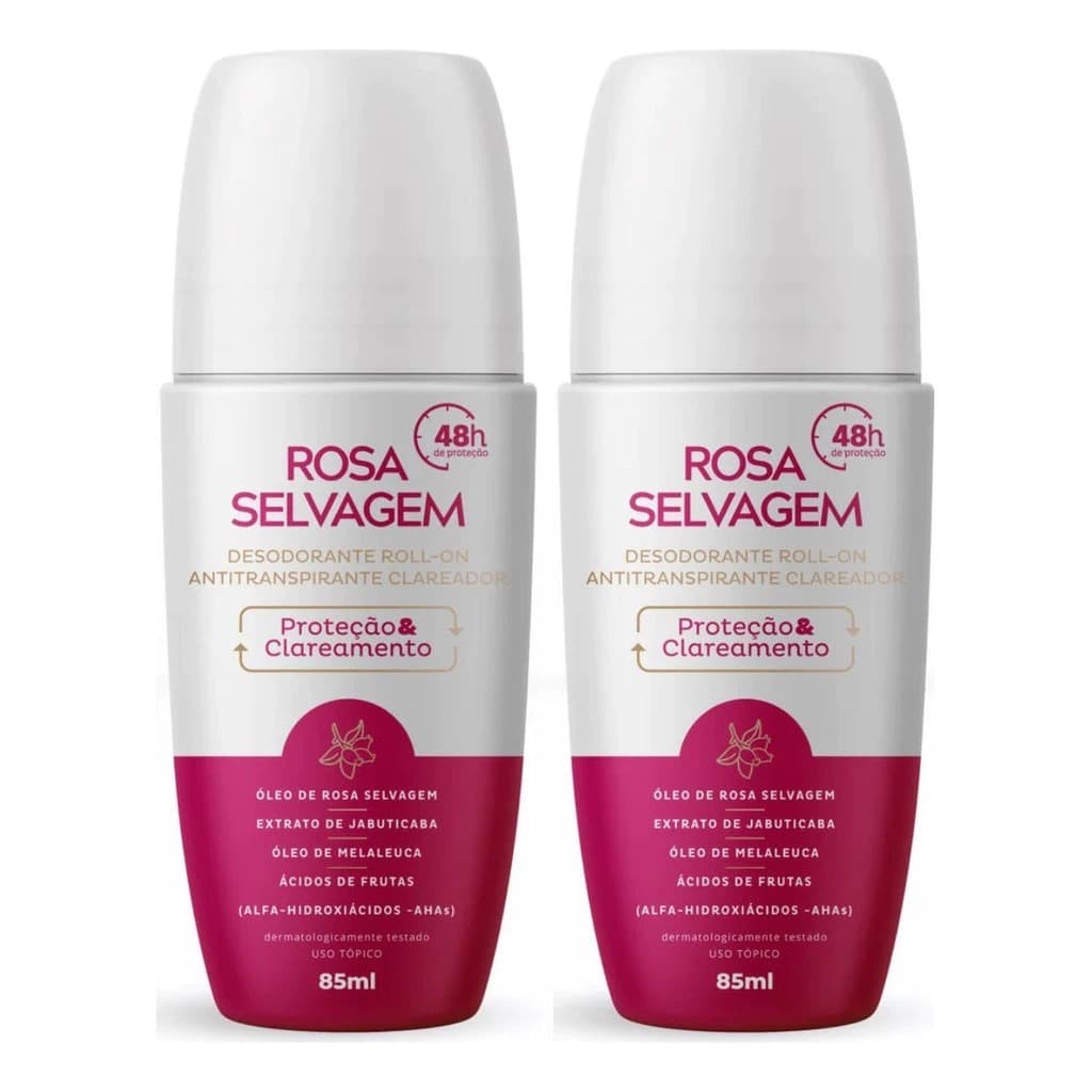 Rosa Selvagem Kit Desodorante Clareador Axilas - 2 Unidades