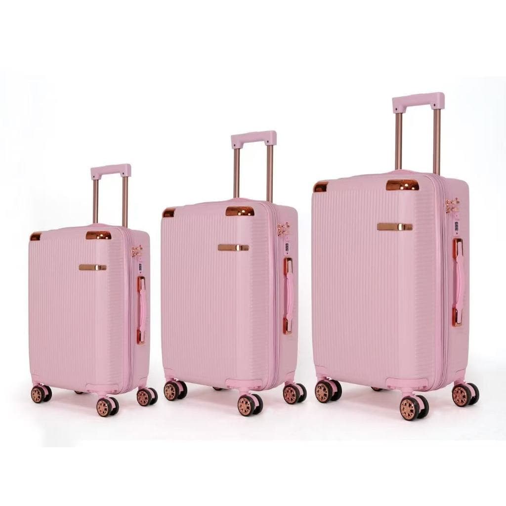 Kit3 8kg+15kg+27kg Mala elegante caixa de ouro novo estilo mala anti-roubo Rodas duplas 360°