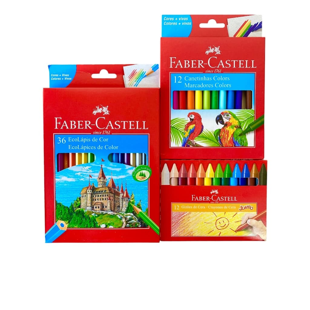 Kit Lápis De Cor Faber Castell 36 Cores