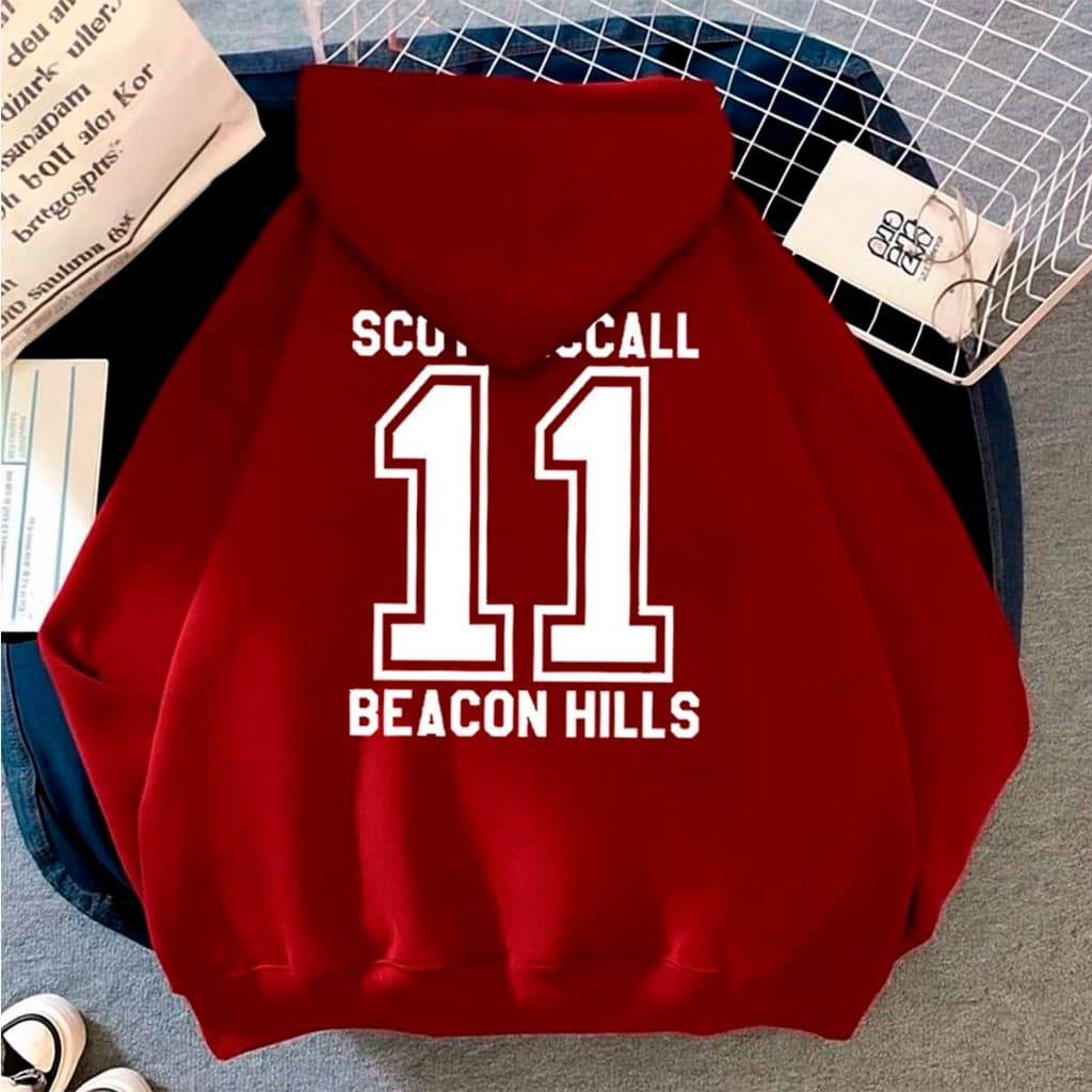 Moletom Canguru Capote C/Capuz Premium Unissex Mccal 11 Teen Wolf Beacon Hills