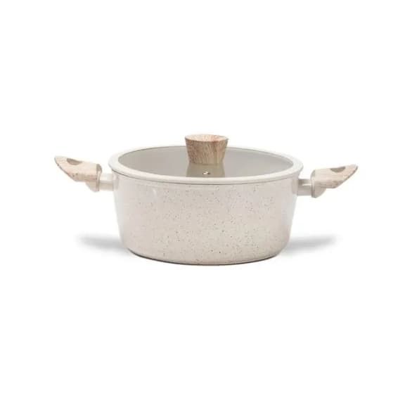 Cacarola inducao brinox sirius antiaderente ceramic life 22cm 2,7 litros vanilla