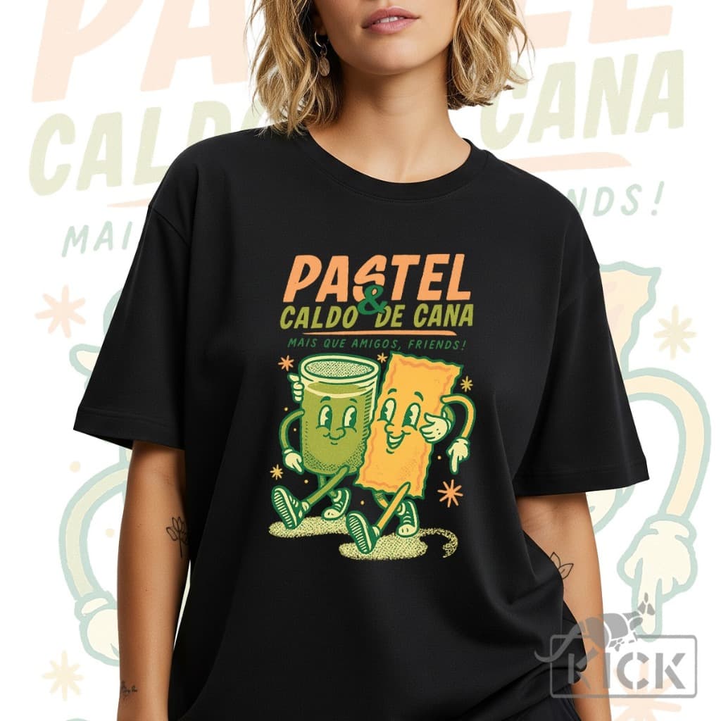 Camiseta Unissex Pastel E Caldo De Cana