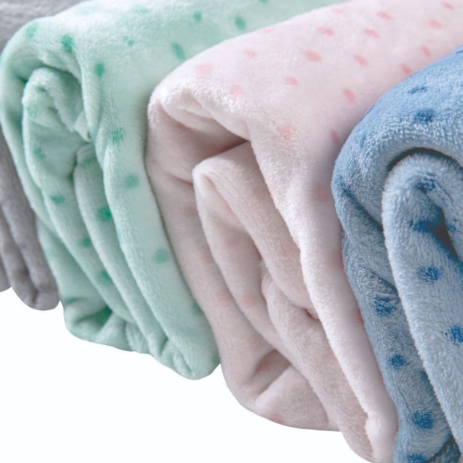 Mantinha Cobertor Bebê Poá Microfibra Papi Infantil 0,90 cm x 0,70 cm