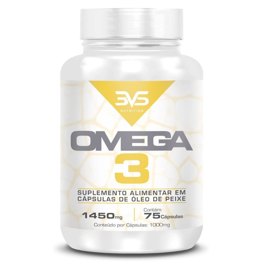 ÔMEGA 3 - suplemento alimentar da 3vS Nutrition -  1450 Mg -  Contem 75 Cápsulas