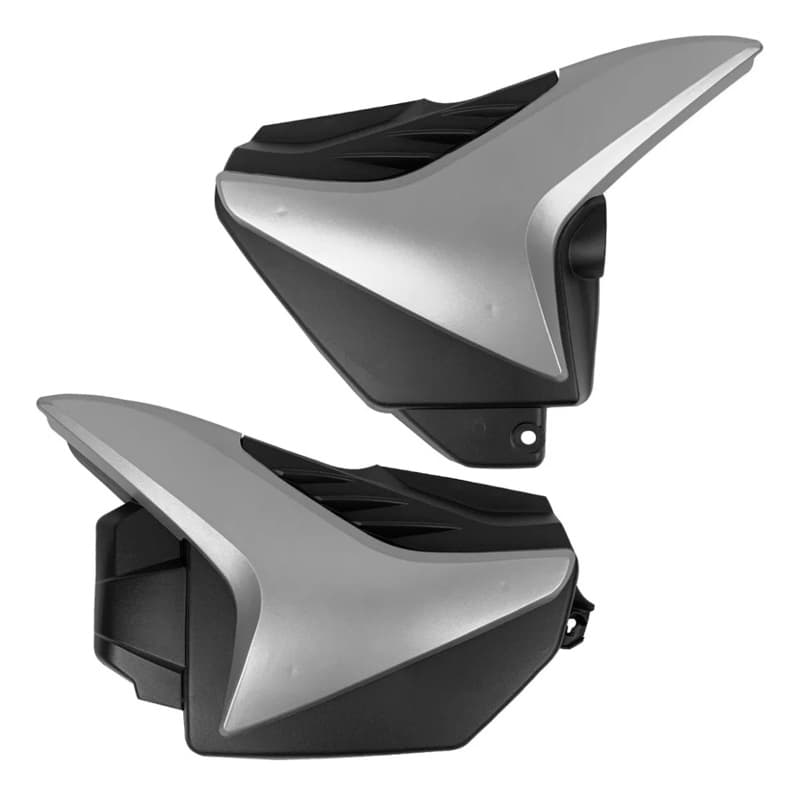 Tampa Lateral + Complemento Fan 150 Titan 150 2009 mix Prata twister Par