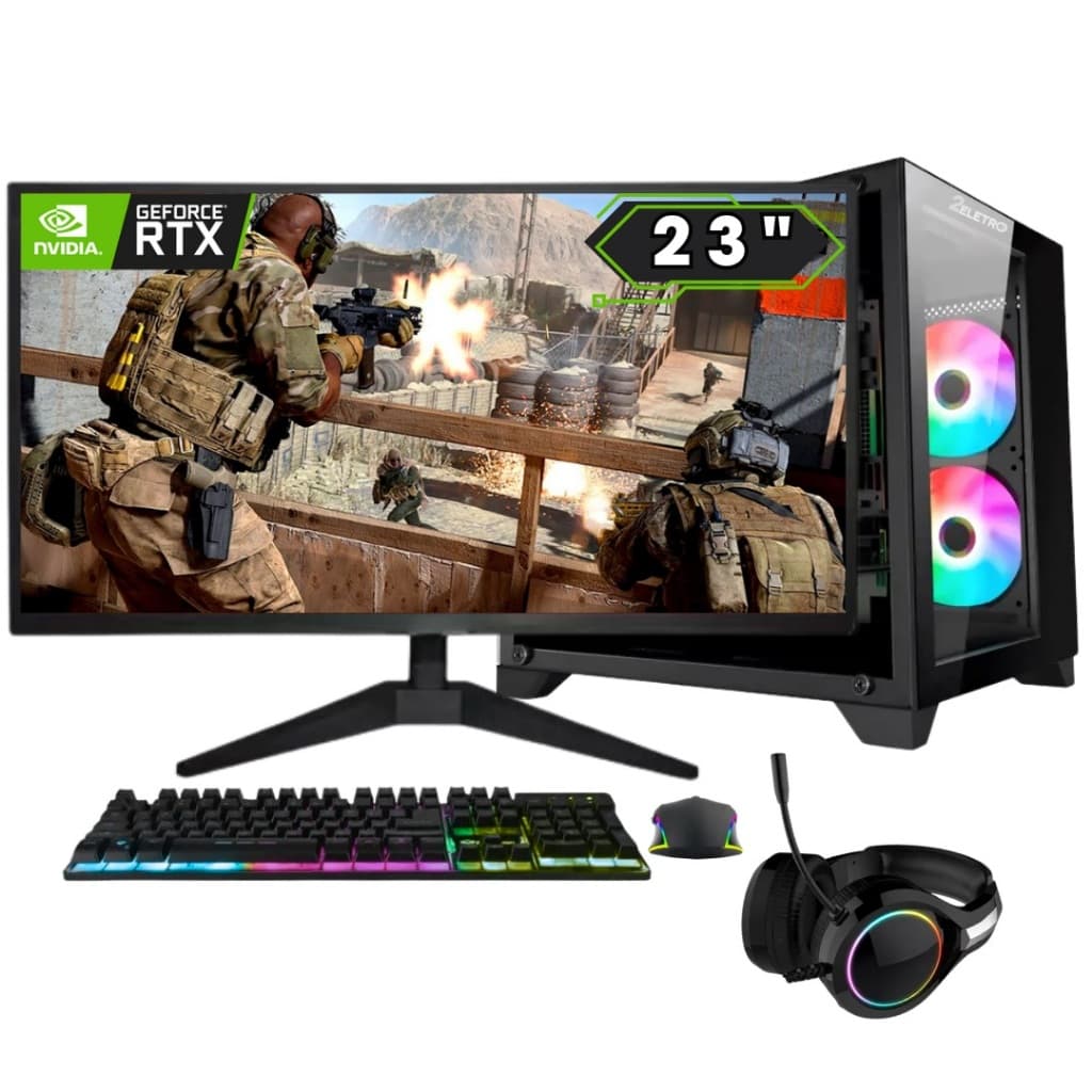 PC Gamer 2Eletro FPS Intel i7, 16GB RAM, RTX 3060 12GB, SSD 1TB, Fonte 600W, M23"- PG2E-0139FP