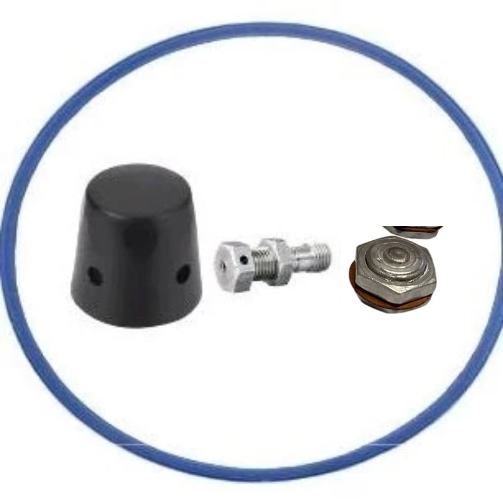 Kit De Reparo Universal P/Panelas De Pressão(1 Peso+1 Válvula Aluminio+1 Borracha+1Pino Segurança)