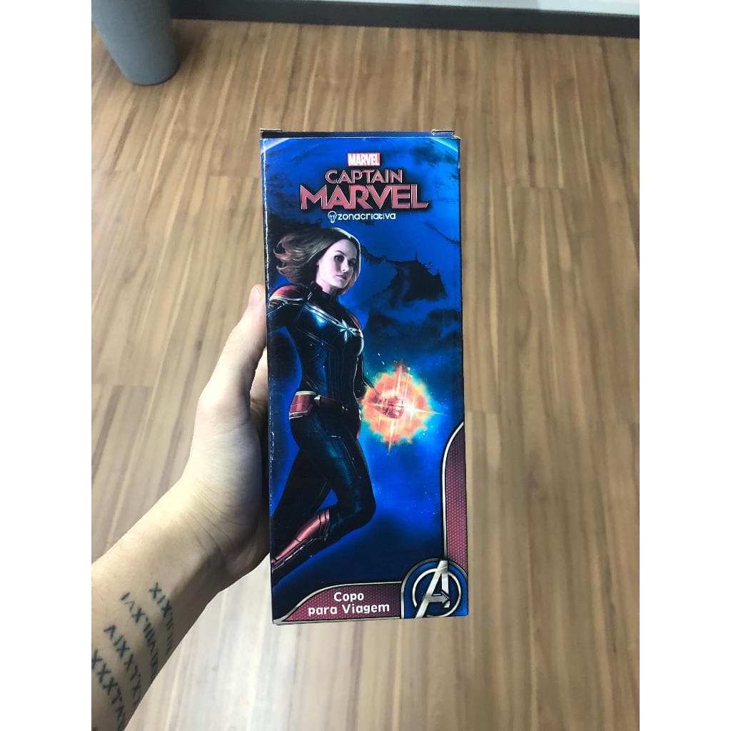 Copo para Viagem Capitã Marvel ZonaCriativa Original
