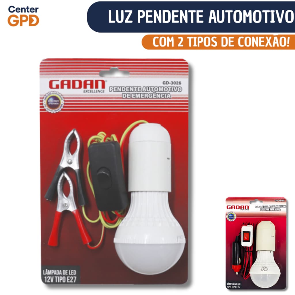 Lâmpada Emergência Led 12V 5W Conexão Tipo Garra Ou Plug Escolha A Quantidade Pendente Automotivo