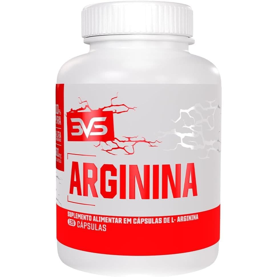 Arginina 100% Pura 3vS ORIGINAL - 120 Cápsulas - Fórmula Exclusiva Para A Vasodilatação Dos Músculos