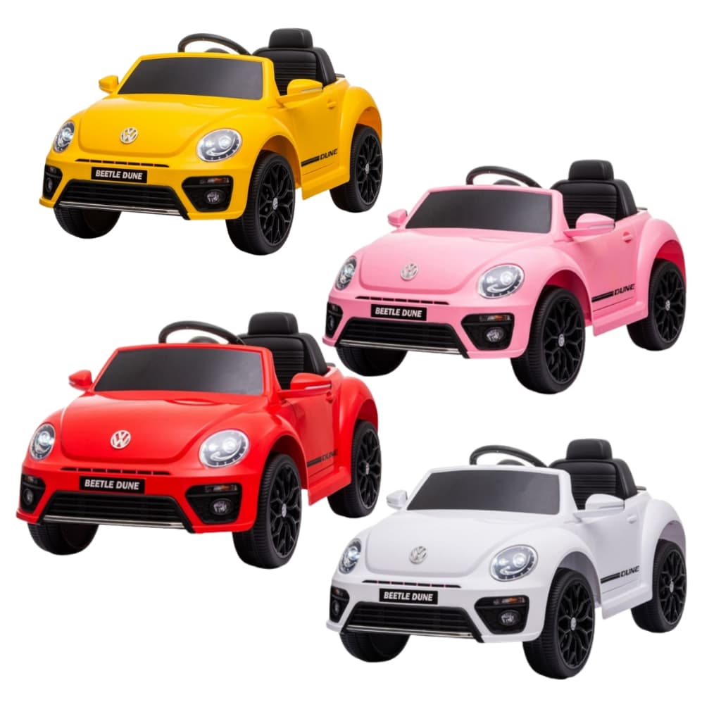 Carro Elétrico Infantil Beetle Dune, 6V, Controle Remoto, USB, Farol, Amarelo