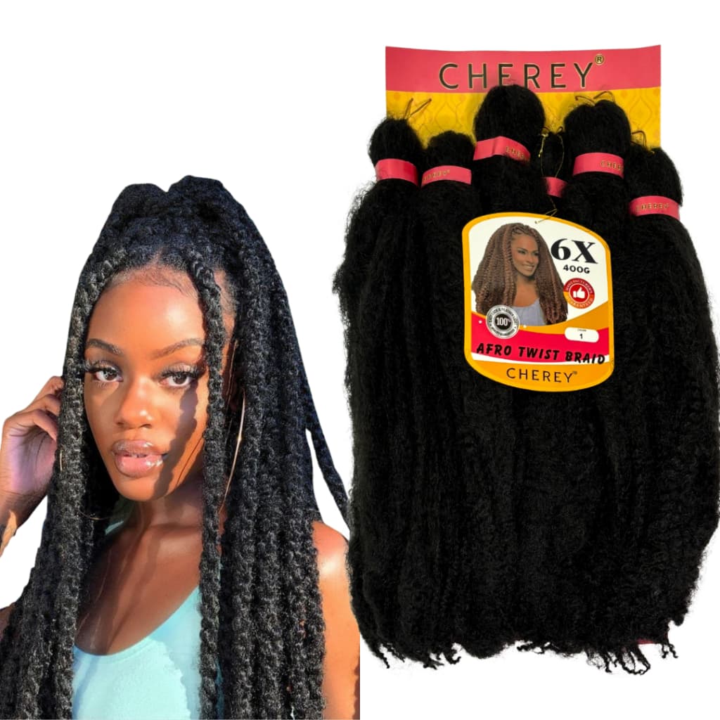 Cabelo Afro Twist Pacotão Cherey Sintético 6x 400g 75cm Novidade