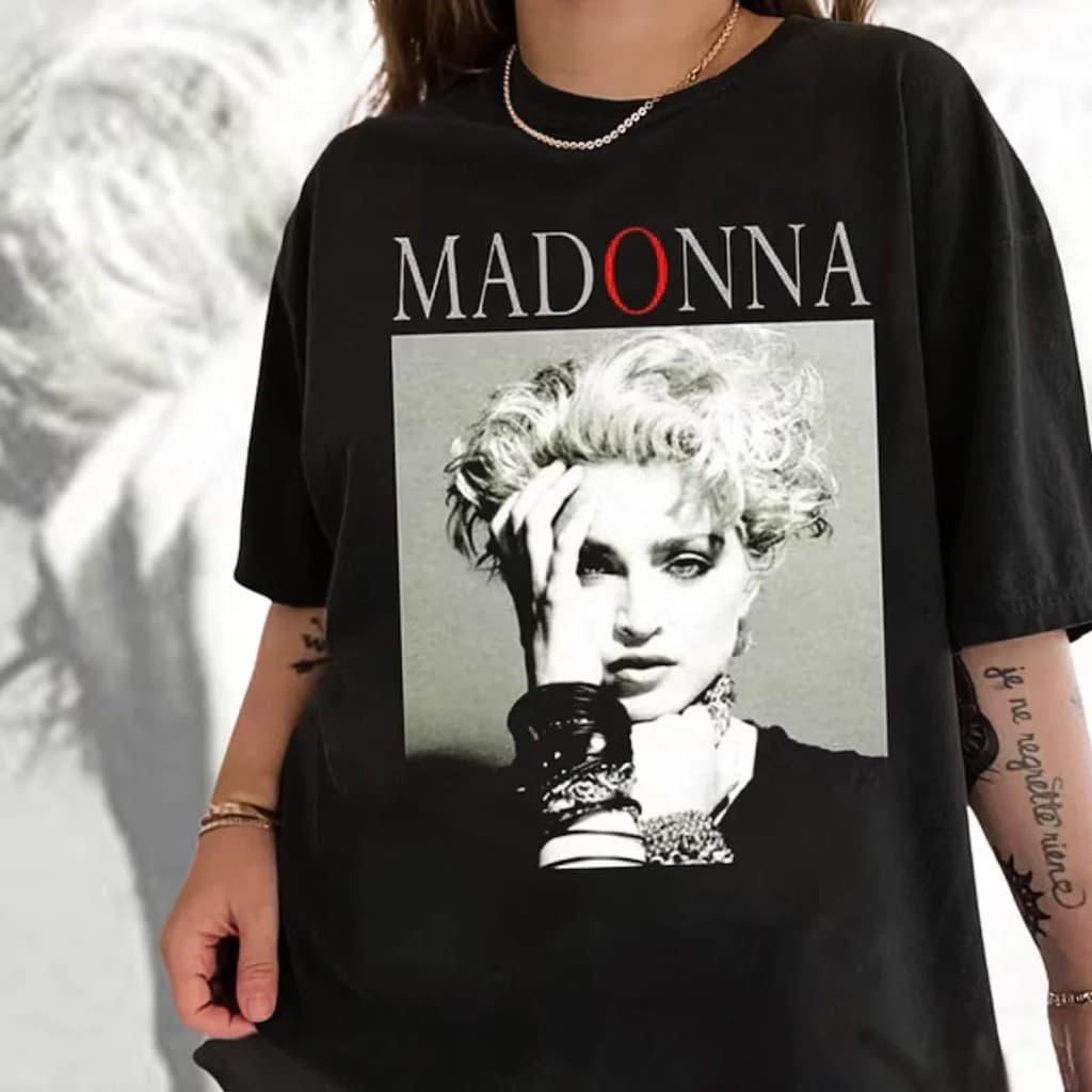 Camiseta Feminina Madonna Pop Cantora Blusa 100% Algodão 30.1