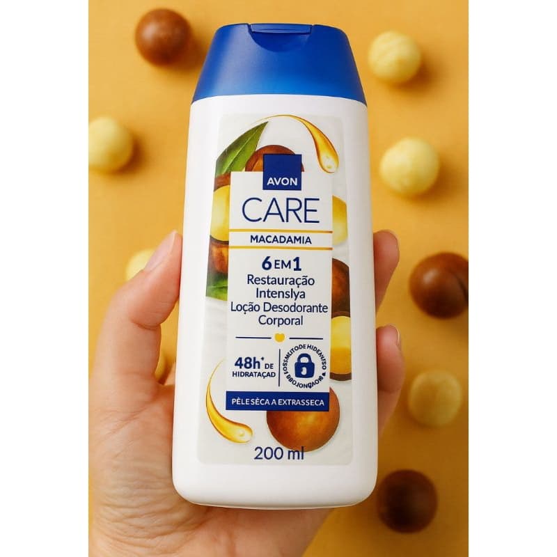 Creme Hidratante Corporal 6 em 1 Avon Care Macadâmia 200ml
