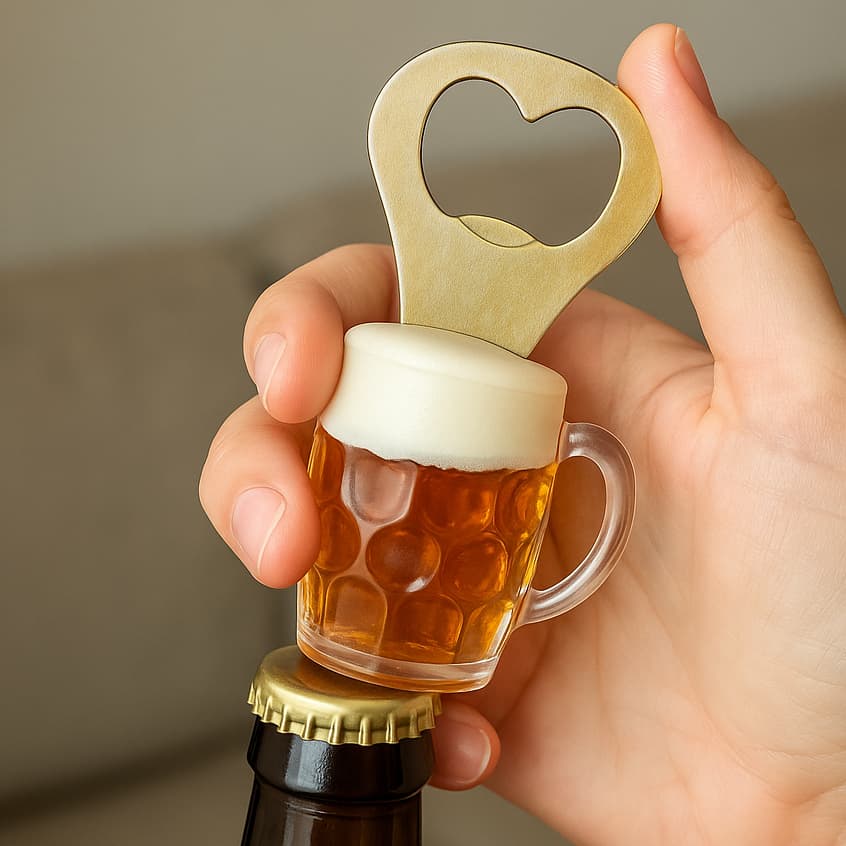 Abridor de Garrafa Imã Decorativo Caneca de Cerveja