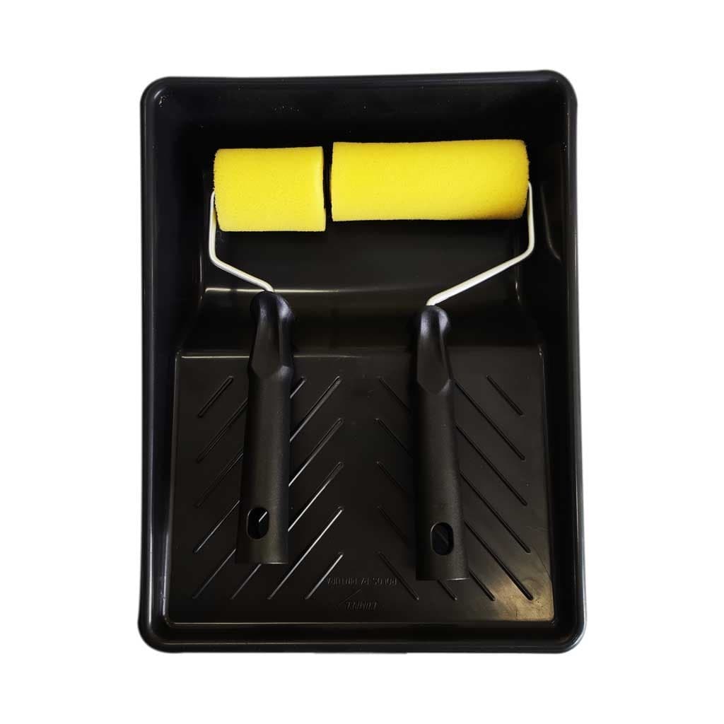 Kit Pintura Bandeja Com 2 Rolinhos Espuma Compel - 5cm e 9cm bandejaa de pinturaa