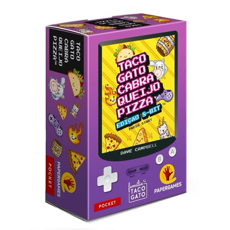 Jogo 8-Bits Taco Gato Cabra Queijo Pizza - Cartas PaperGames