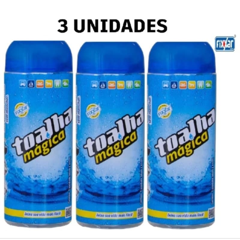 Kit 3 Toalhas Mágica Multiuso 66Cm X 43Cm-Fixxar