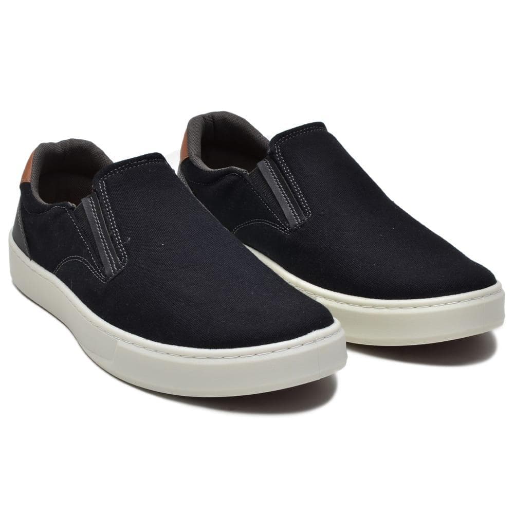 Sapatênis Casual Masculino Elástico couro sintético conforto para o Dia a Dia 1003L