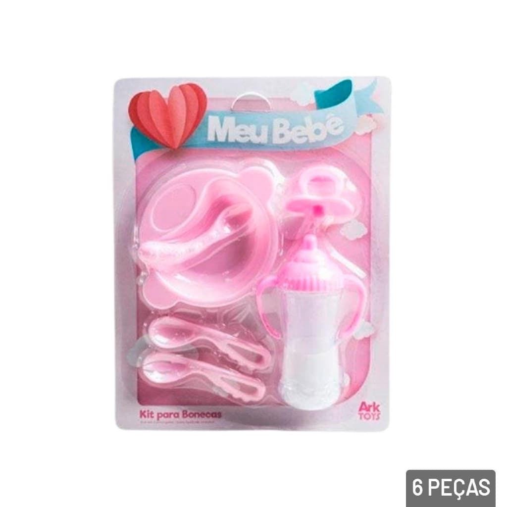 Acessórios Para Boneca 06 Peças MEU Bebê Refeição