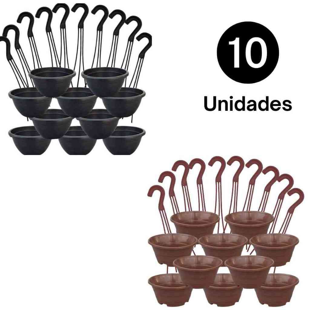 Kit Vasos Cuia 21 Premium + Hastes de Alça Reforçada – 10/20/40 Unidades – Cores: Preto ou Marrom