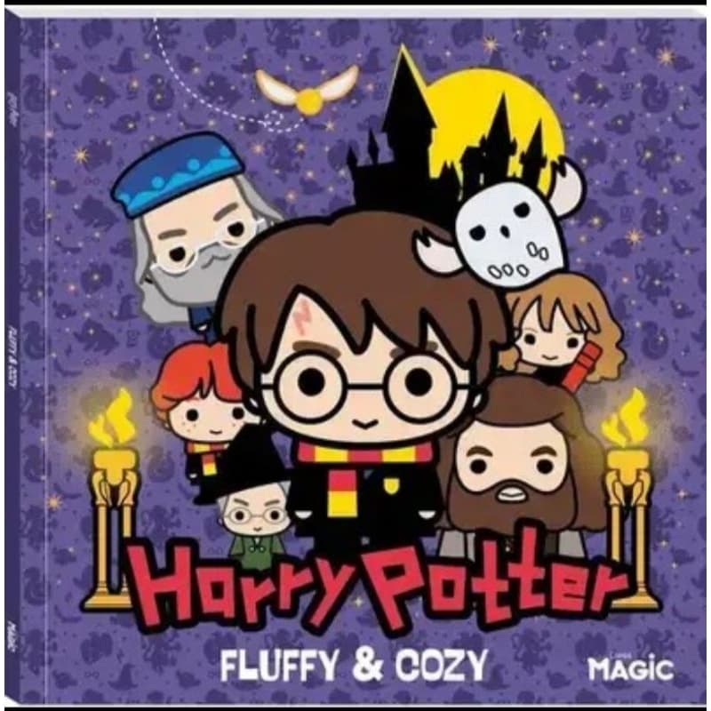 Livro de Colorir Harry Potter Fluffy And Cozy Divertido Hogwarts Licenciado Magic kids
