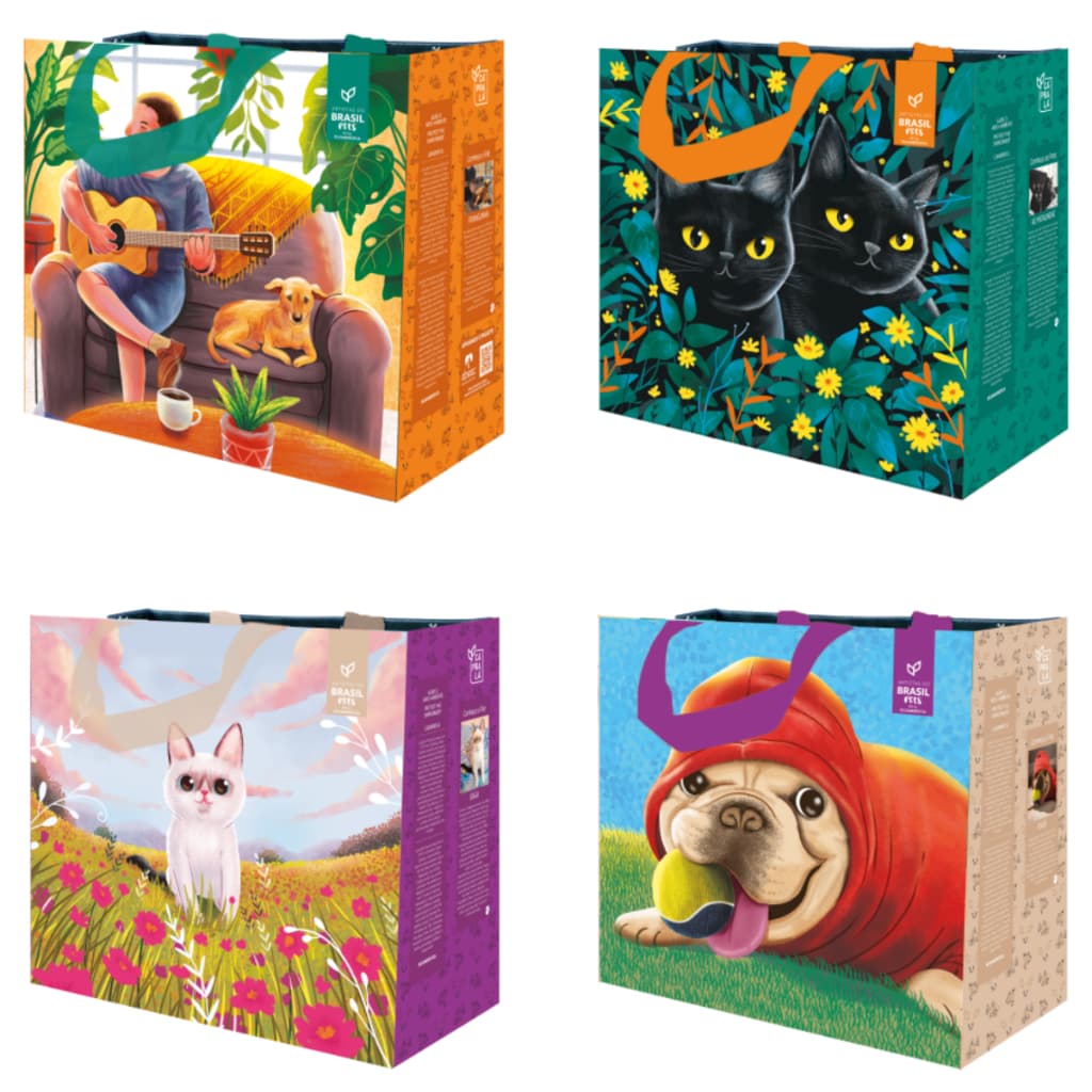 Sacola Retornável De Ráfia Ecobag - 35x18x40