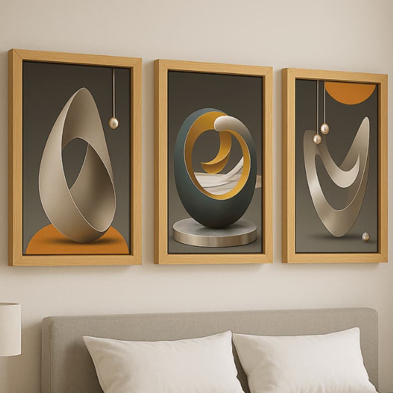 Quadros Abstrato minimalista Grande Moderno Decoração Escritório Sala