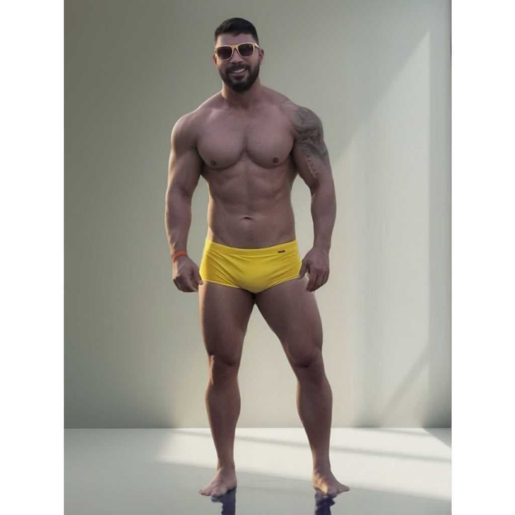 Sunga Lisa Basica Modelo Tradicional Adulto Moda Praia Hoggi Wear