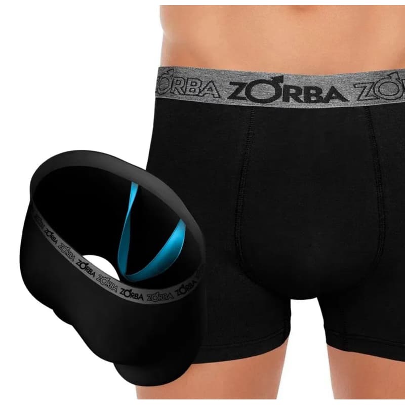 Kit 6 Cuecas Boxer Zorba Suporte Anatômico Algodão 667
