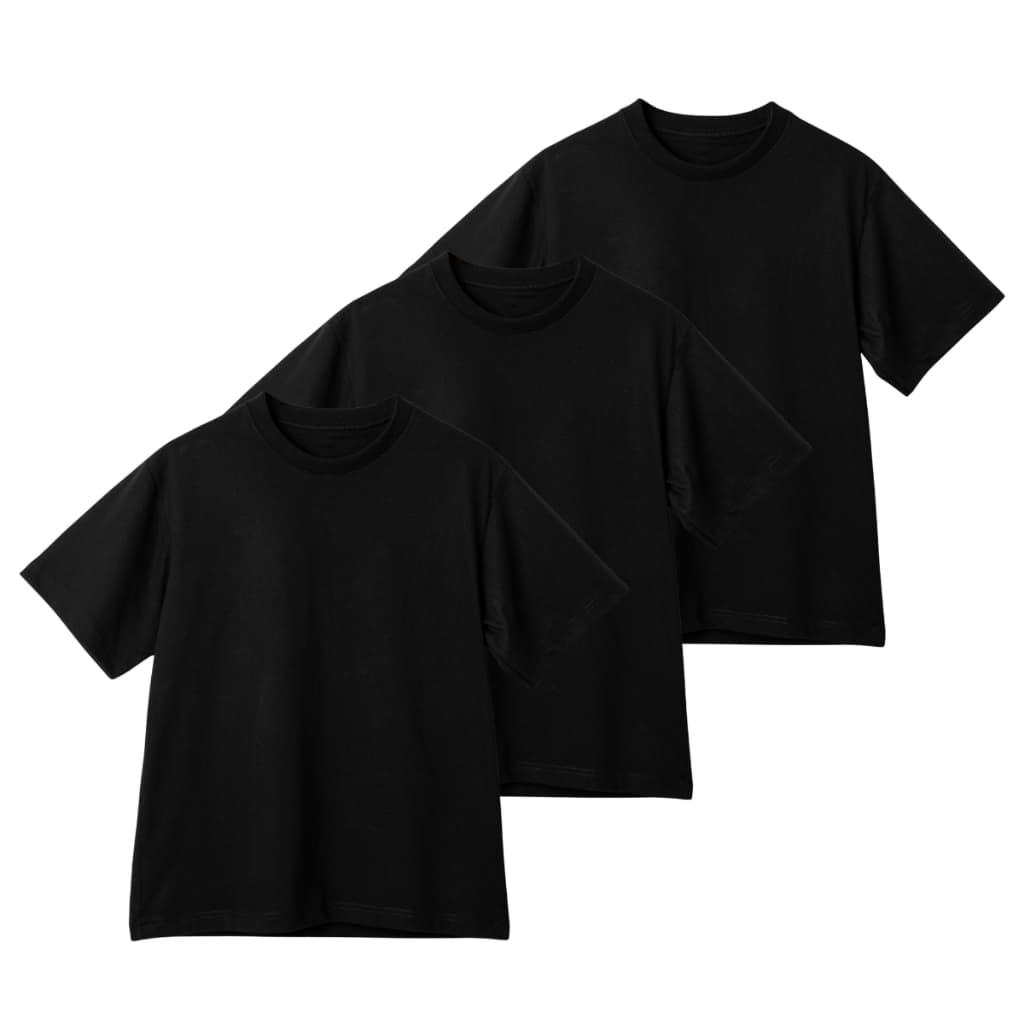 Kit 3 Camiseta Oversized de Algodão Masculina Ideal para Academia e Esportes Gola Redonda Lisa