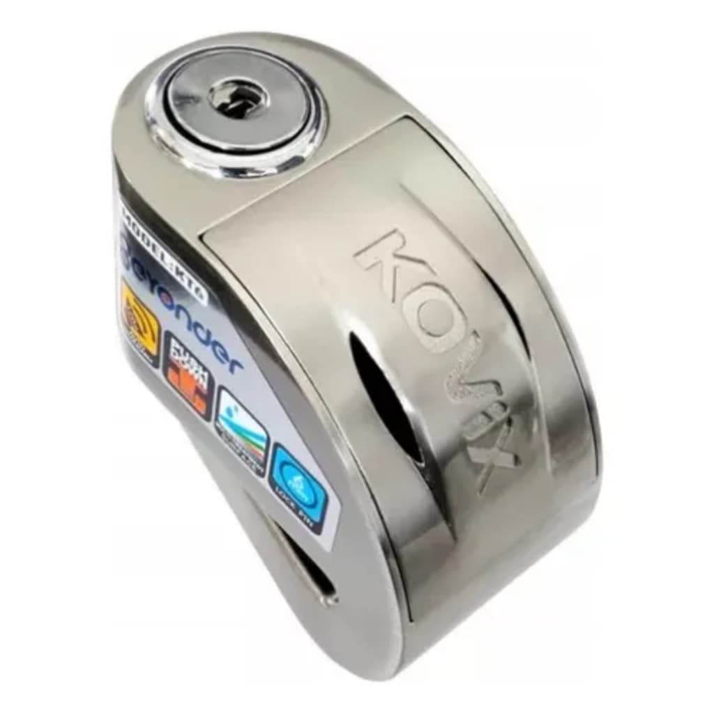 Trava De Disco Kovix Kt6 6mm Com Alarme Reforçada C Lembrete