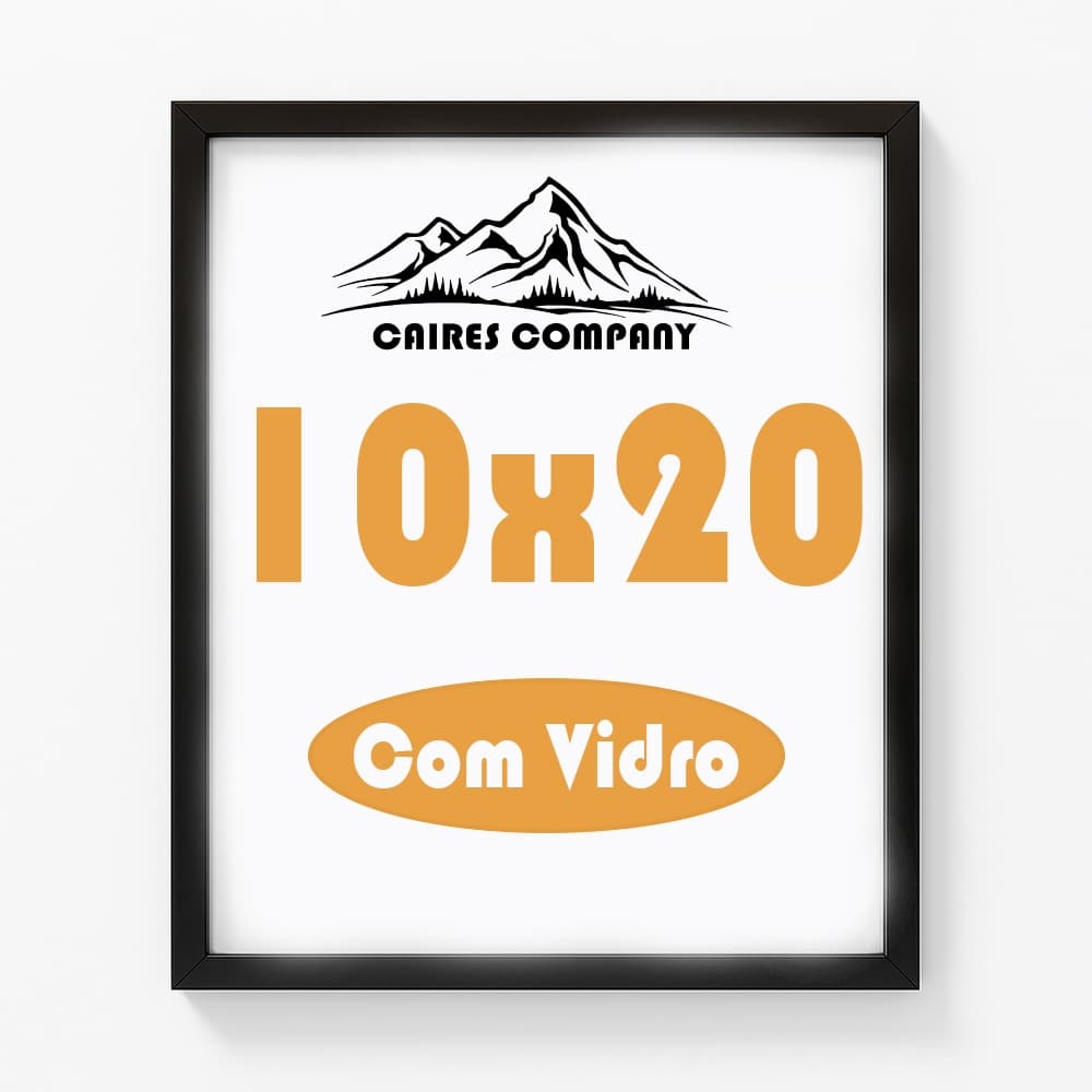 Moldura Para Foto 20x10 Quadro 10x20 Com Vidro