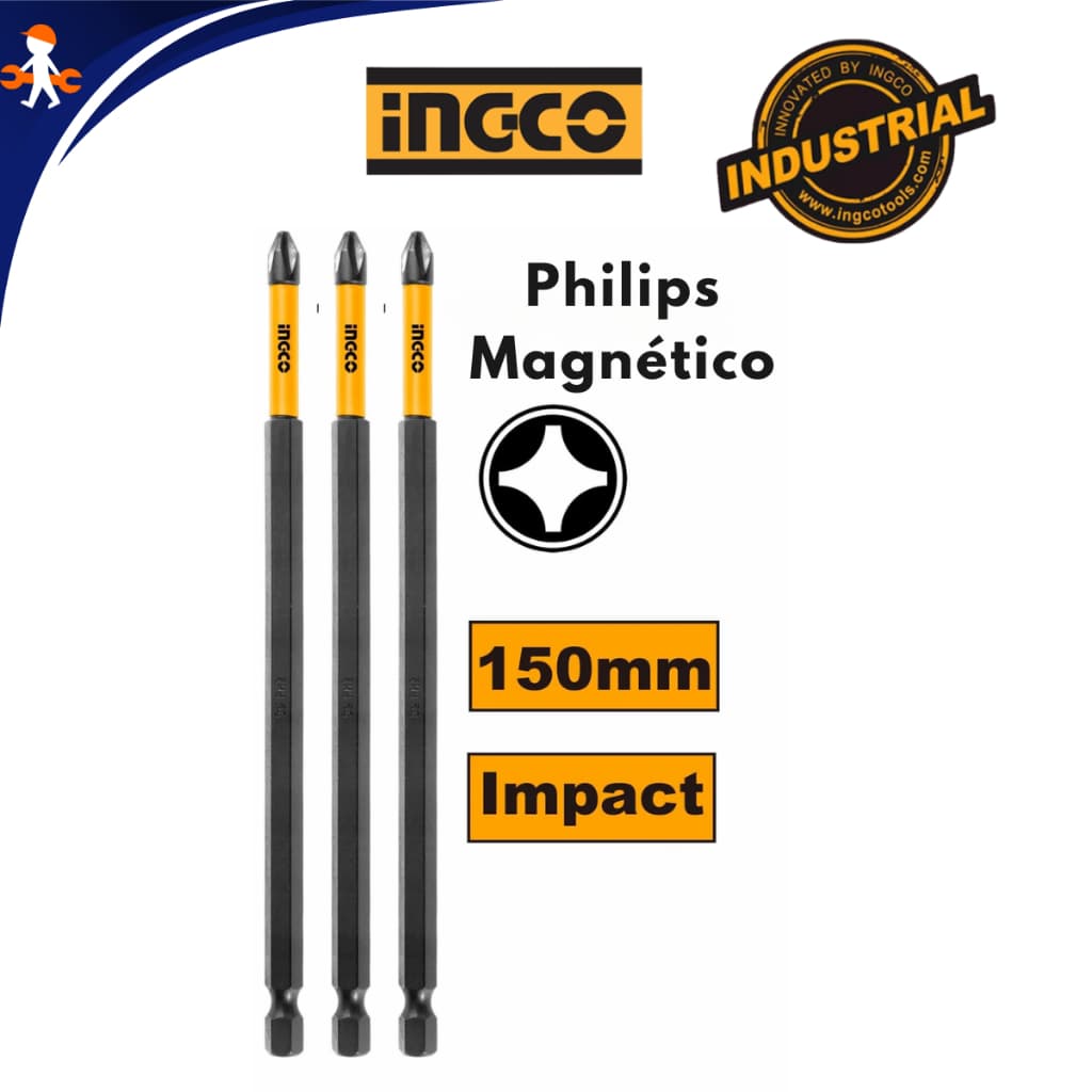 Ponteira Bit Magnético 150mm Impacto Ingco Industrial SDBIM11PH263