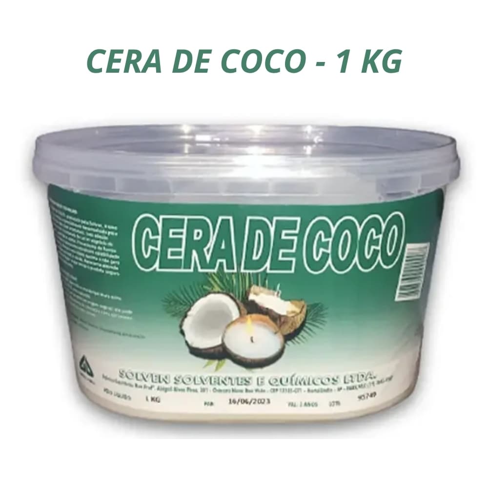 1Kg Cera De Coco Para Velas Artesanais Aromáticas Perfumadas 100% Vegetal Vegana