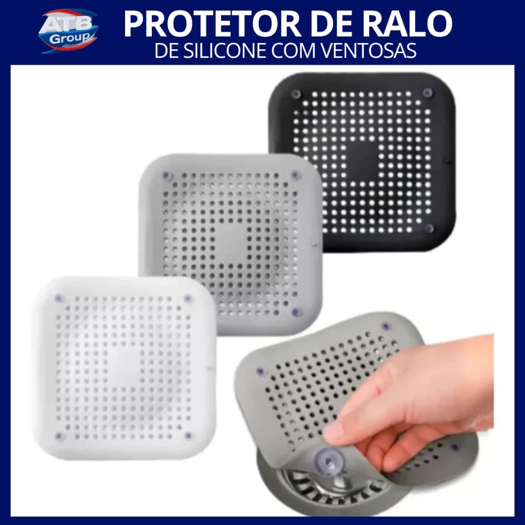 Protetor de Ralo de Silicone para Banheiro, Tampo de Ralo de Silicone, Filtro de Ralo para Banheiro