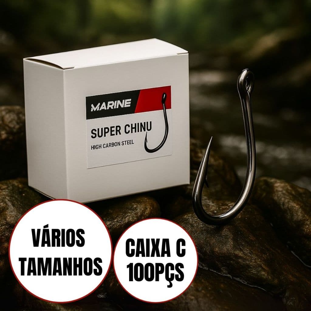 Anzol para Pesca Marine Sports Super Chinu Black Nickel 100 undades reforçado