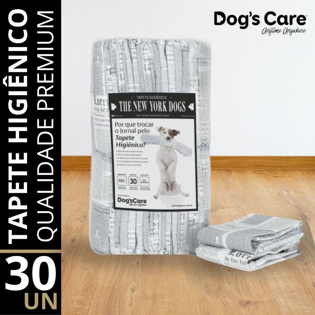 Tapete Higiênico para cães Dogs Care The New York Dogs 80x60cm Descartável