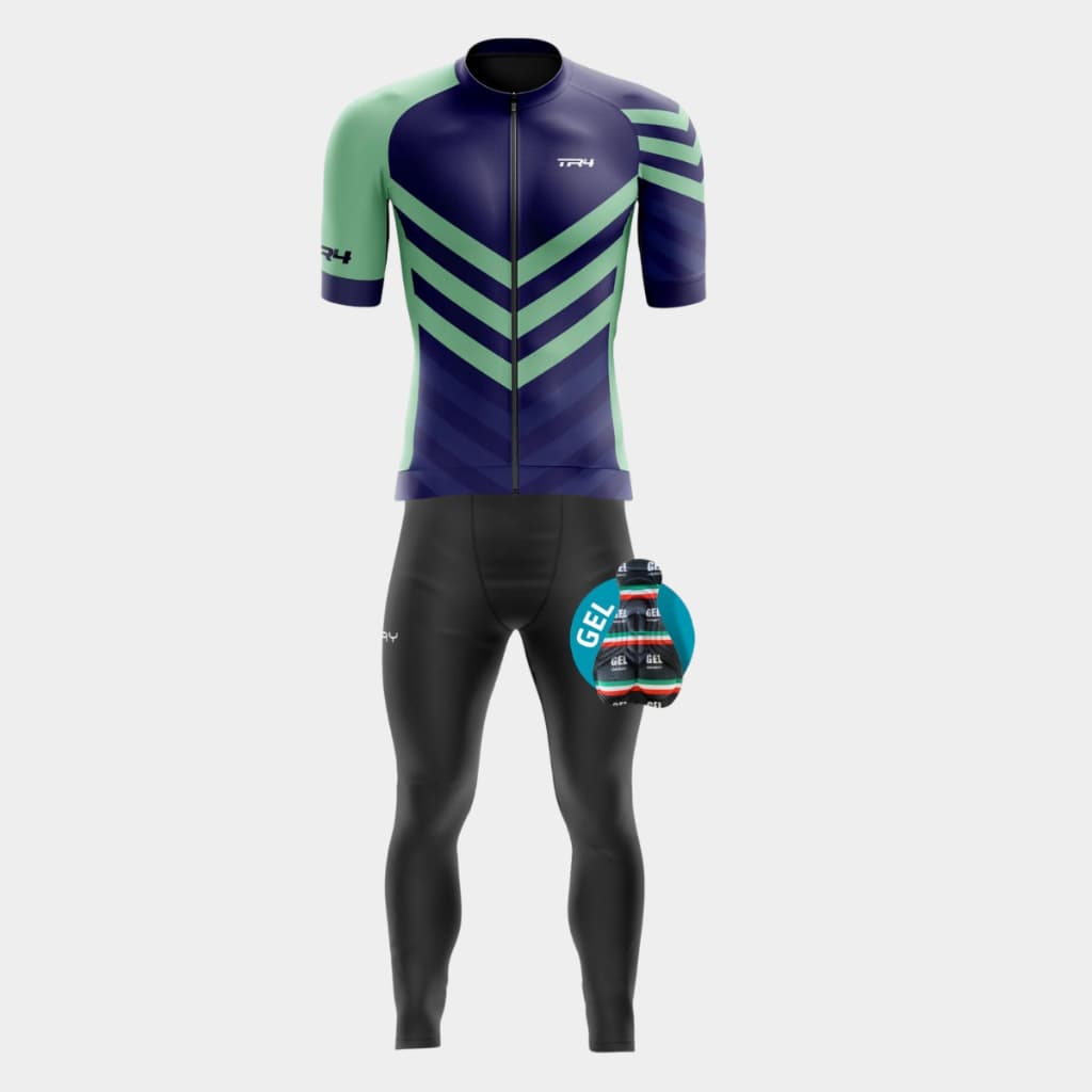 Roupa Ciclismo Masculino Inverno Camiseta Premium Calça Acolchoada Gel Bike pedal Mtb