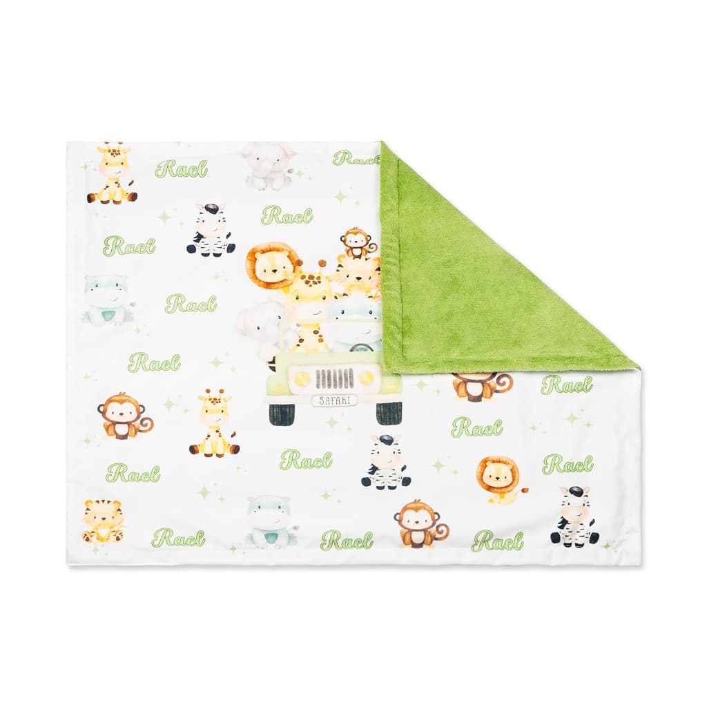 Manta Bebê Personalizada com Nome Coberta RN para Criança Pequena Menina e Menino 70x80cm Varias Estampas