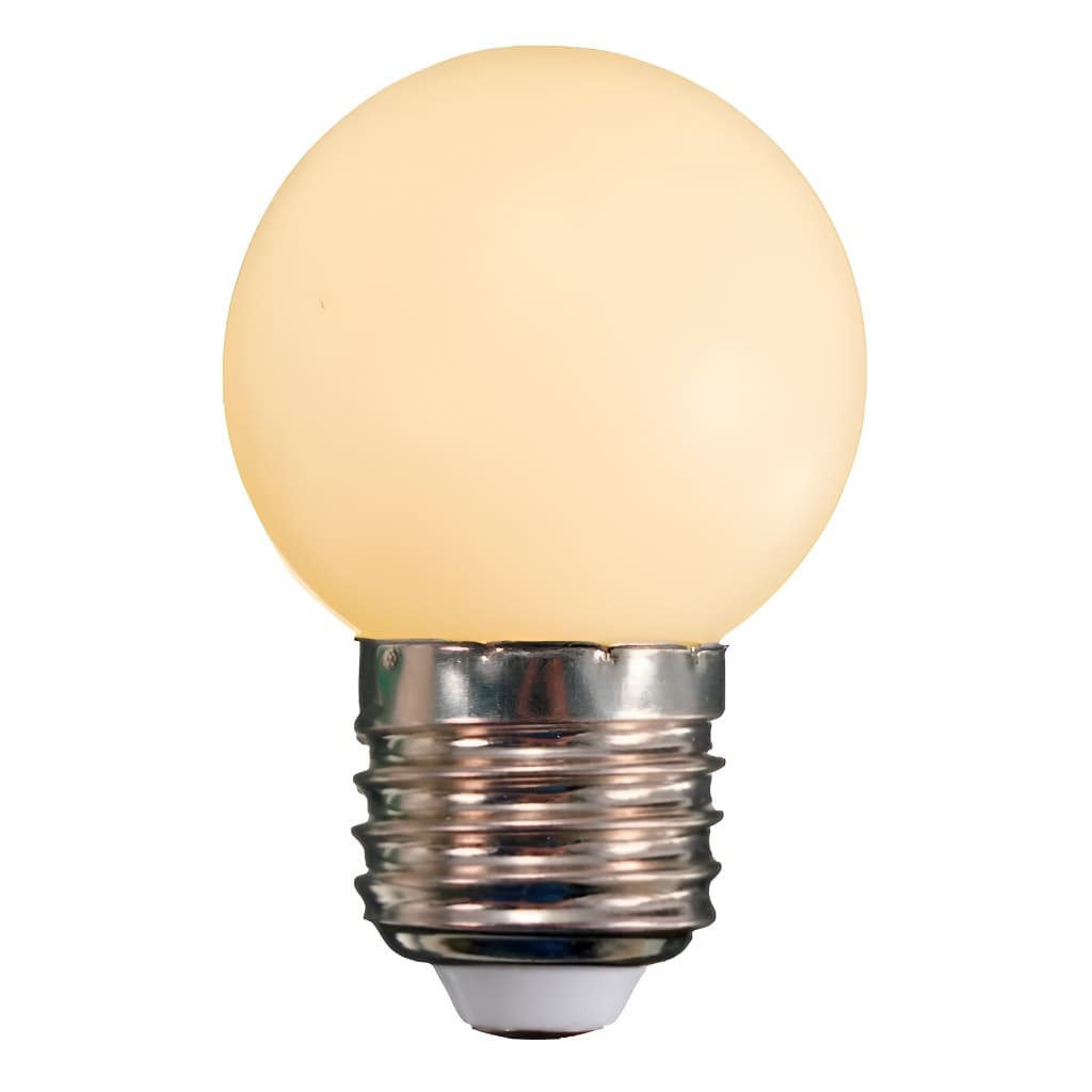 Lâmpada LED Bolinha 3W Bivolt 127V/220V 3000K Branco Quente para Abajur e Camarim - APOLLO