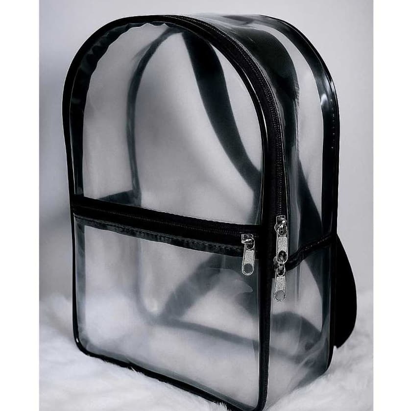 Mochila Plástico Transparente Cristal/trabalho/escola/praia