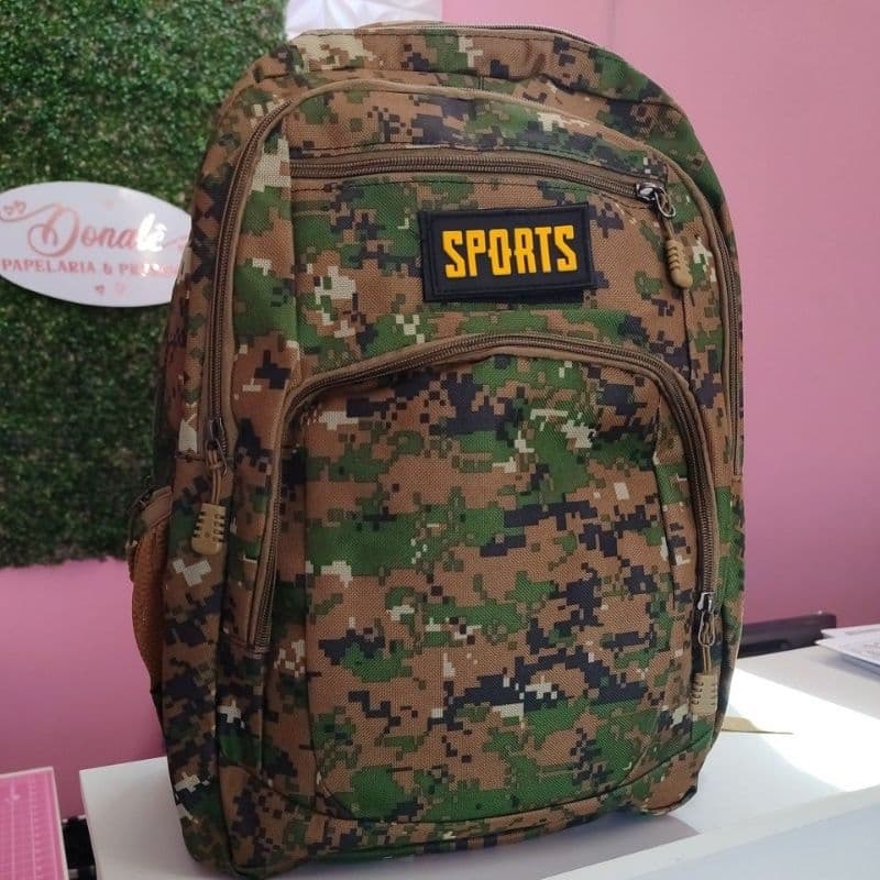 MOCHILA GRANDE  REFORÇADA ADULTO INTERNA P/ NOTEBOOK