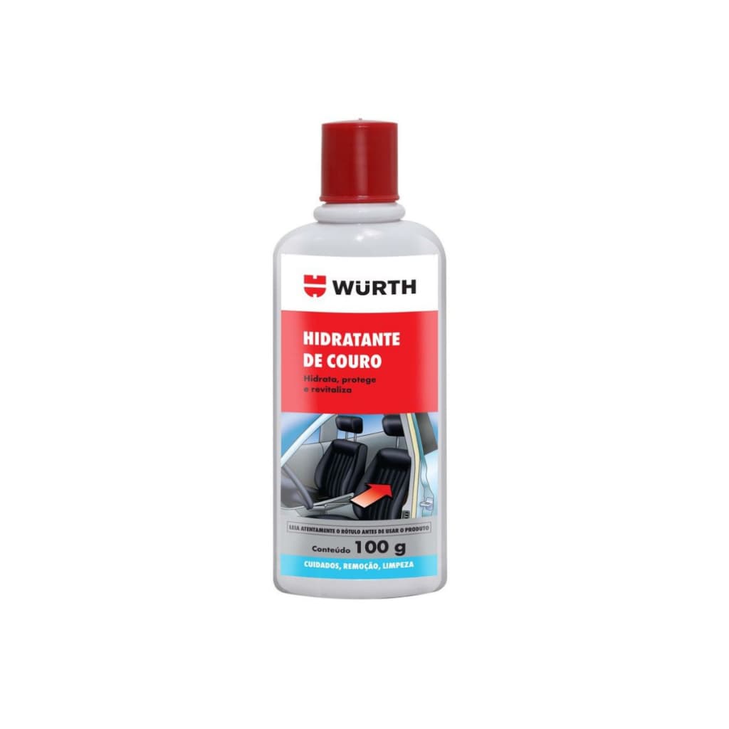 Hidratante Para Couro Limpeza Automotiva Wurth 100g Carro Banco Courino