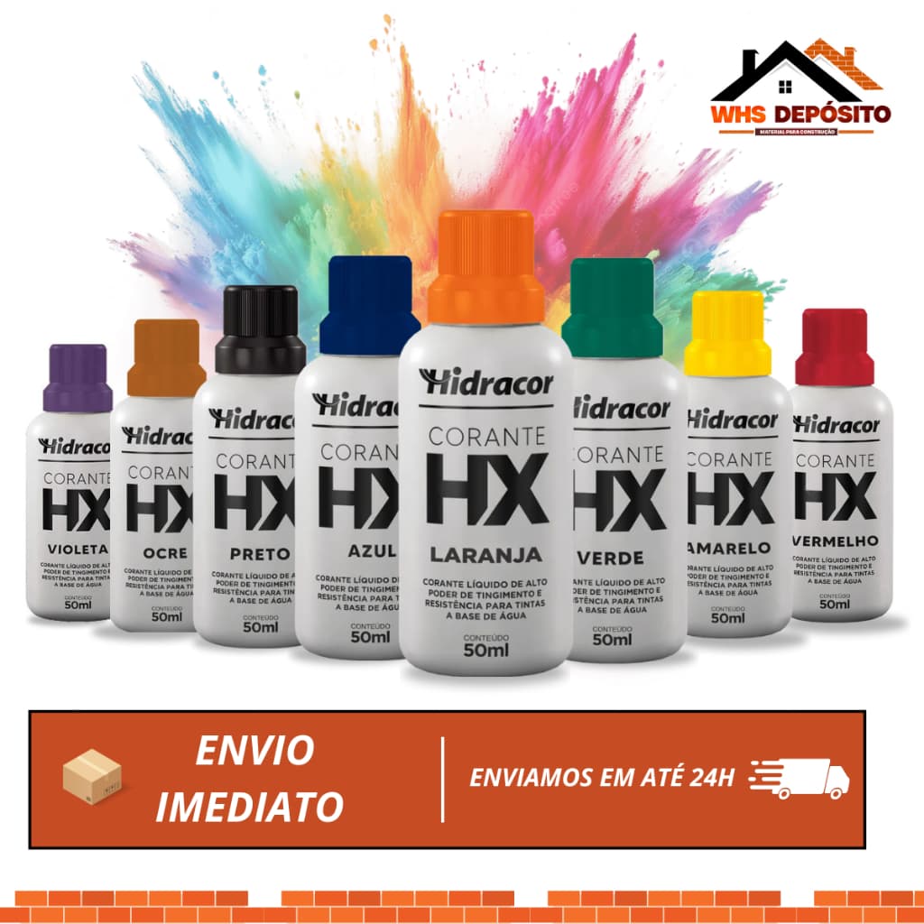 Corante Pigmento Liquido Para Tinta E Massa HX  50ml Hidracor