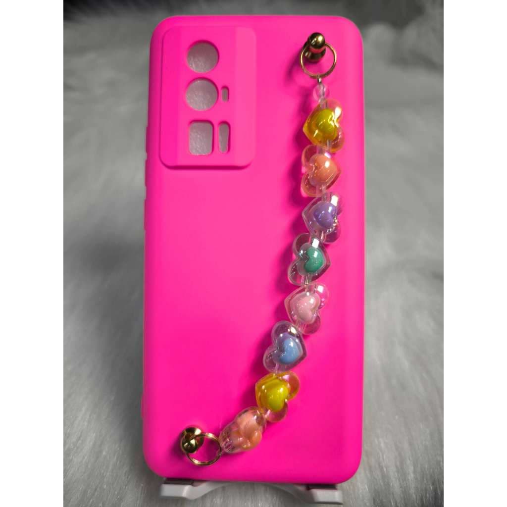 Capa Anti-queda  Para celular xiaomi pouco F5  F5 PRO  COM PULSEIRA DE CORAÇÃO